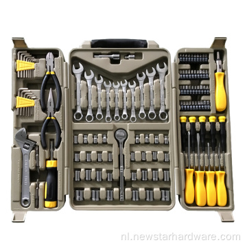 111pcs gele professionele gereedschapset Auto -reparatieset